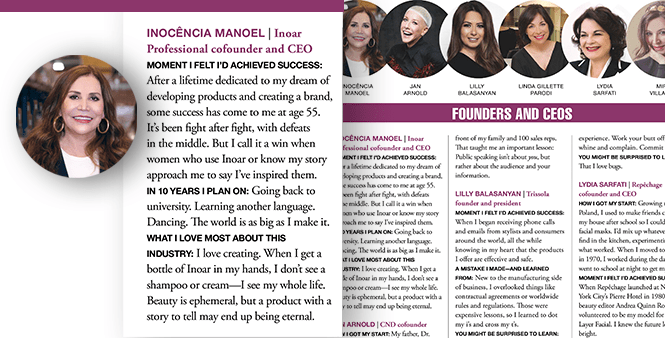 “Mulheres no comando.”